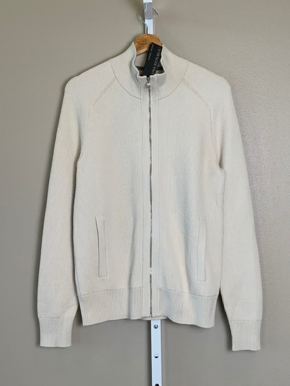 Banana Republic SUPIMA® Cotton Ribbed Sweater Jacket